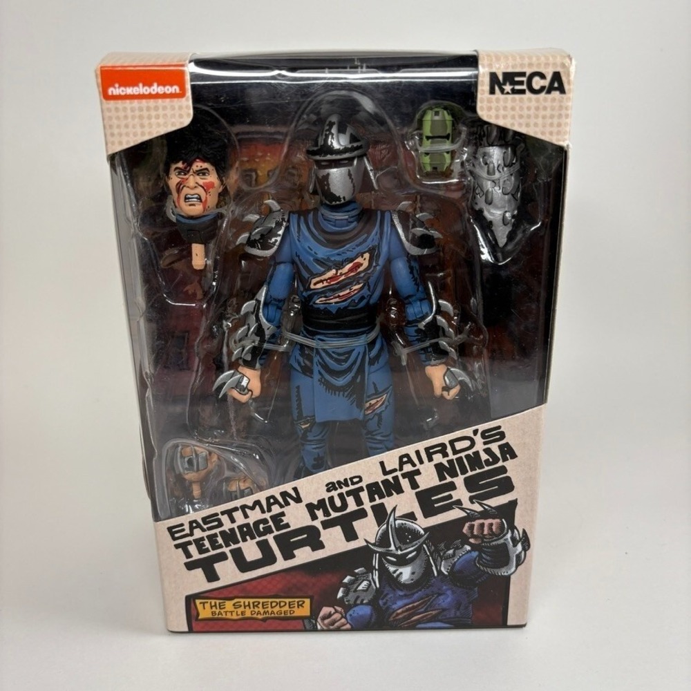 NECA TMNT Eastman and Laird The Shredder Battle Damaged 7" Action Figure NEW